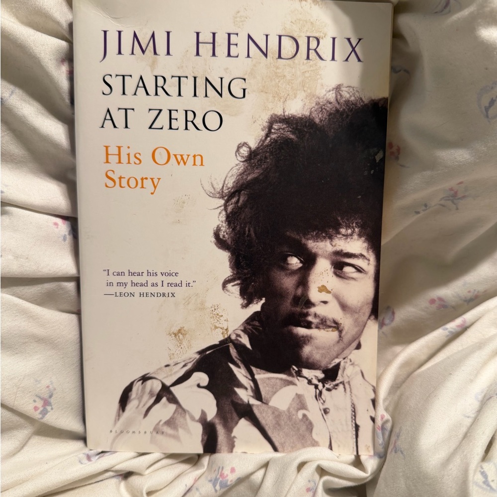 Jimi Hendrix Starting at Zero Book his own story paperback book